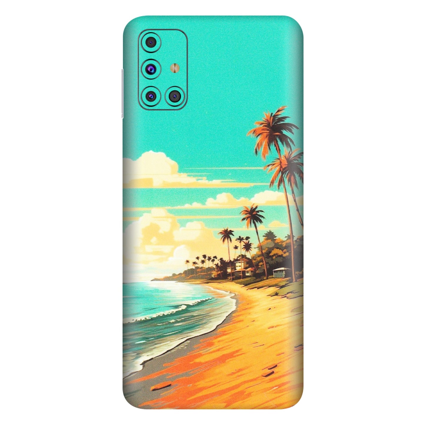 Samsung M/F/Note/Flip and C Phone Skins (All Models) - Miami Beach - Matte Finish (M-136) Samsung Galaxy M31s