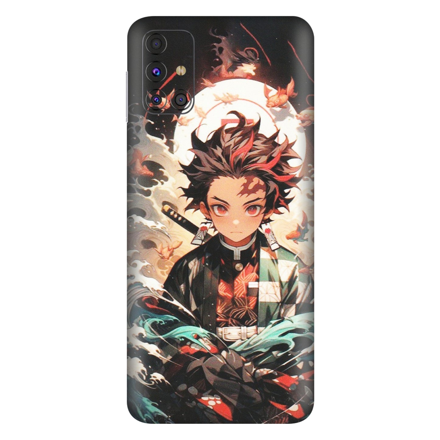 Samsung M/F/Note/Flip and C Phone Skins (All Models) - Tanjiro Demon Slayer Anime - Matte Finish (M-158) Samsung Galaxy M31s