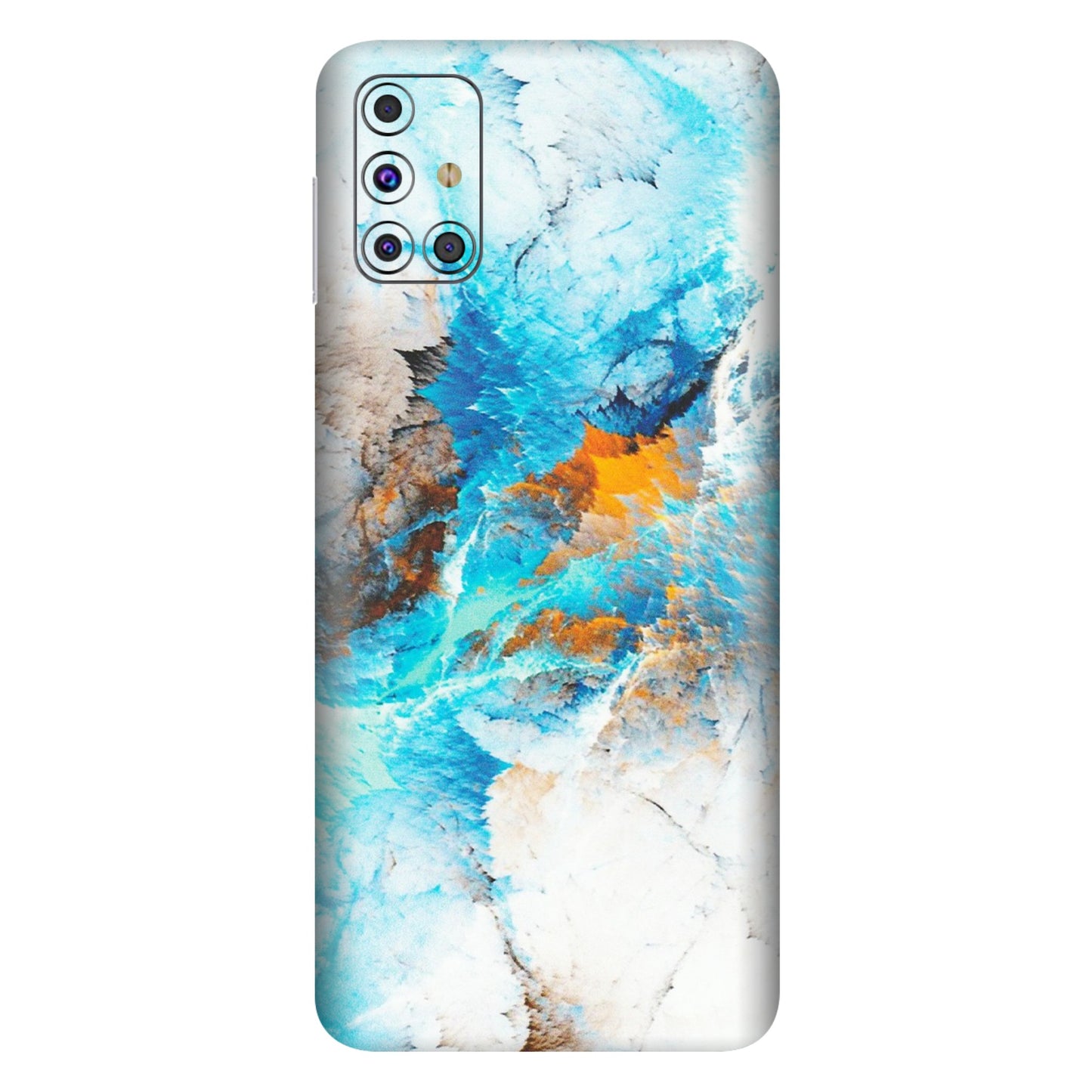 Samsung M/F/Note/Flip and C Phone Skins (All Models) - Blue Waves Abstract - Matte Finish (M-19) Samsung Galaxy M31s