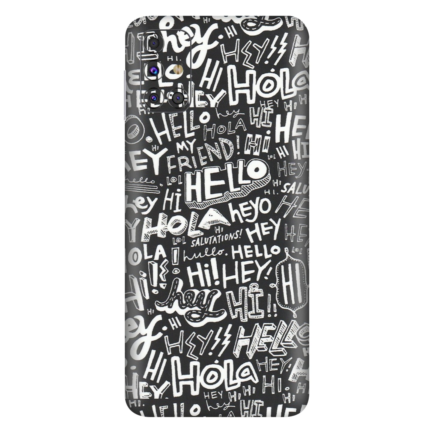 Samsung M/F/Note/Flip and C Phone Skins (All Models) - Hi Hello Doodles - Matte Finish (M-25) Samsung Galaxy M31s