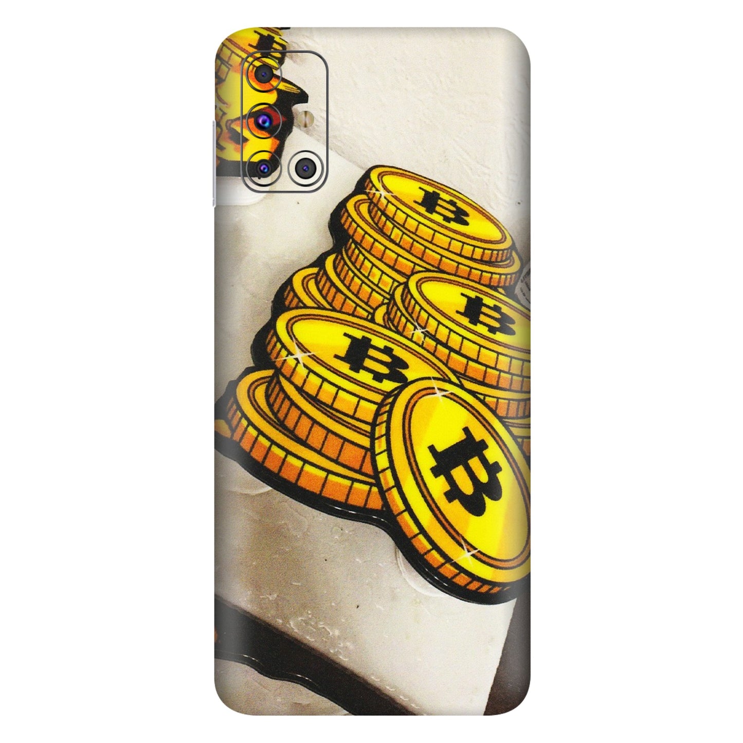 Samsung M/F/Note/Flip and C Phone Skins (All Models) - Billionaire Bitcoin Collection - Matte Finish (M-92) Samsung Galaxy M31s