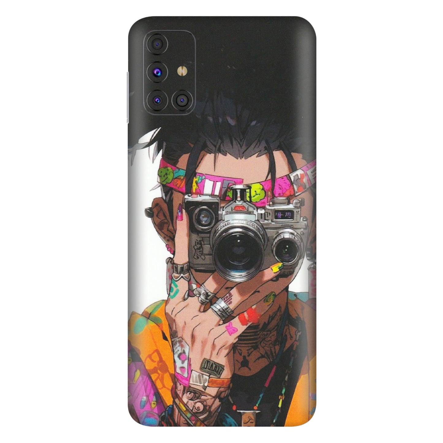 Samsung M/F/Note/Flip and C Phone Skins (All Models) - Camera Lover Girl - Matte Finish (M-09) Samsung Galaxy M31s
