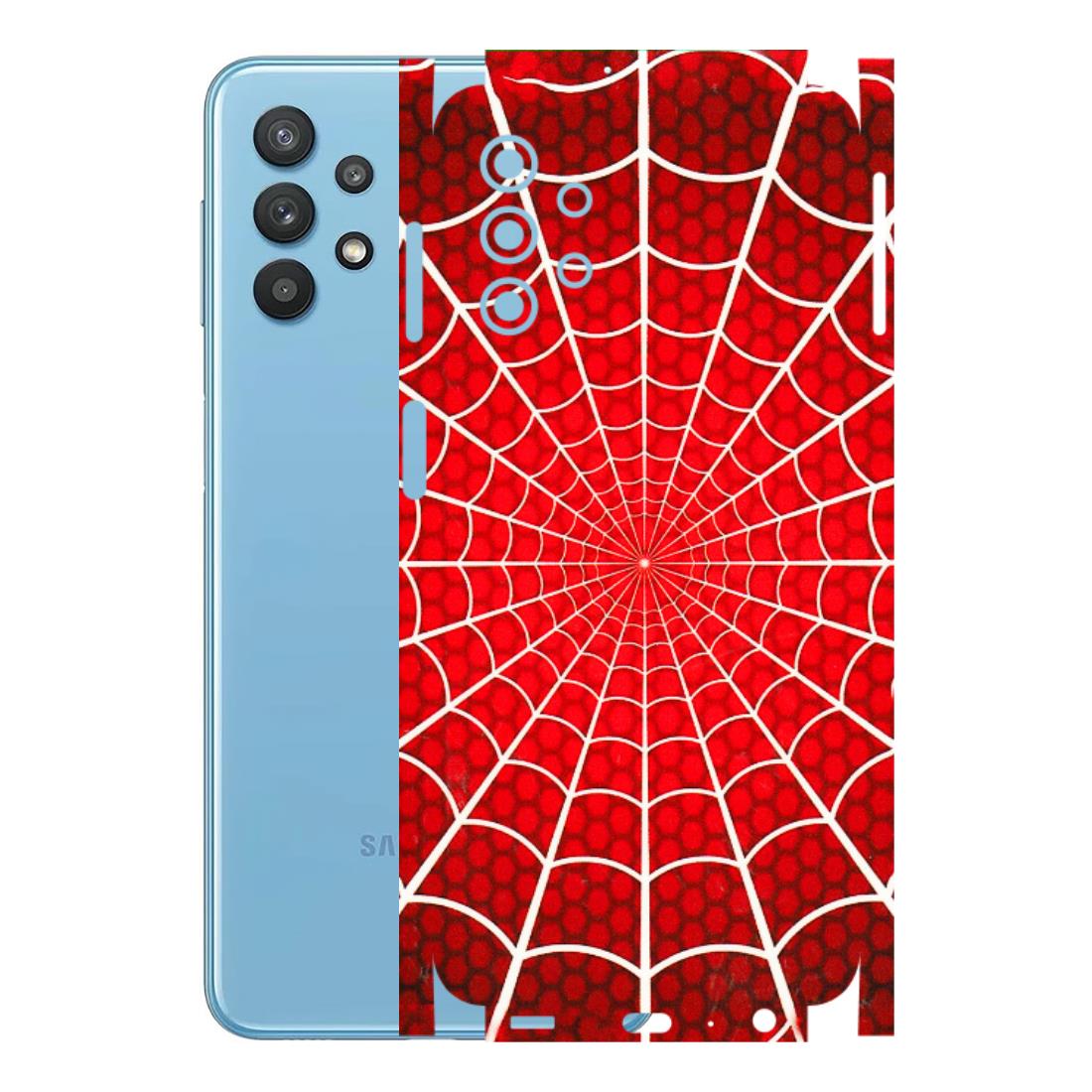 Samsung M/F/Note/Flip and C Phone Skins (All Models) - Classic Spidey Web - 3D Embossed Finish (L-115) Samsung Galaxy M32 (5G)