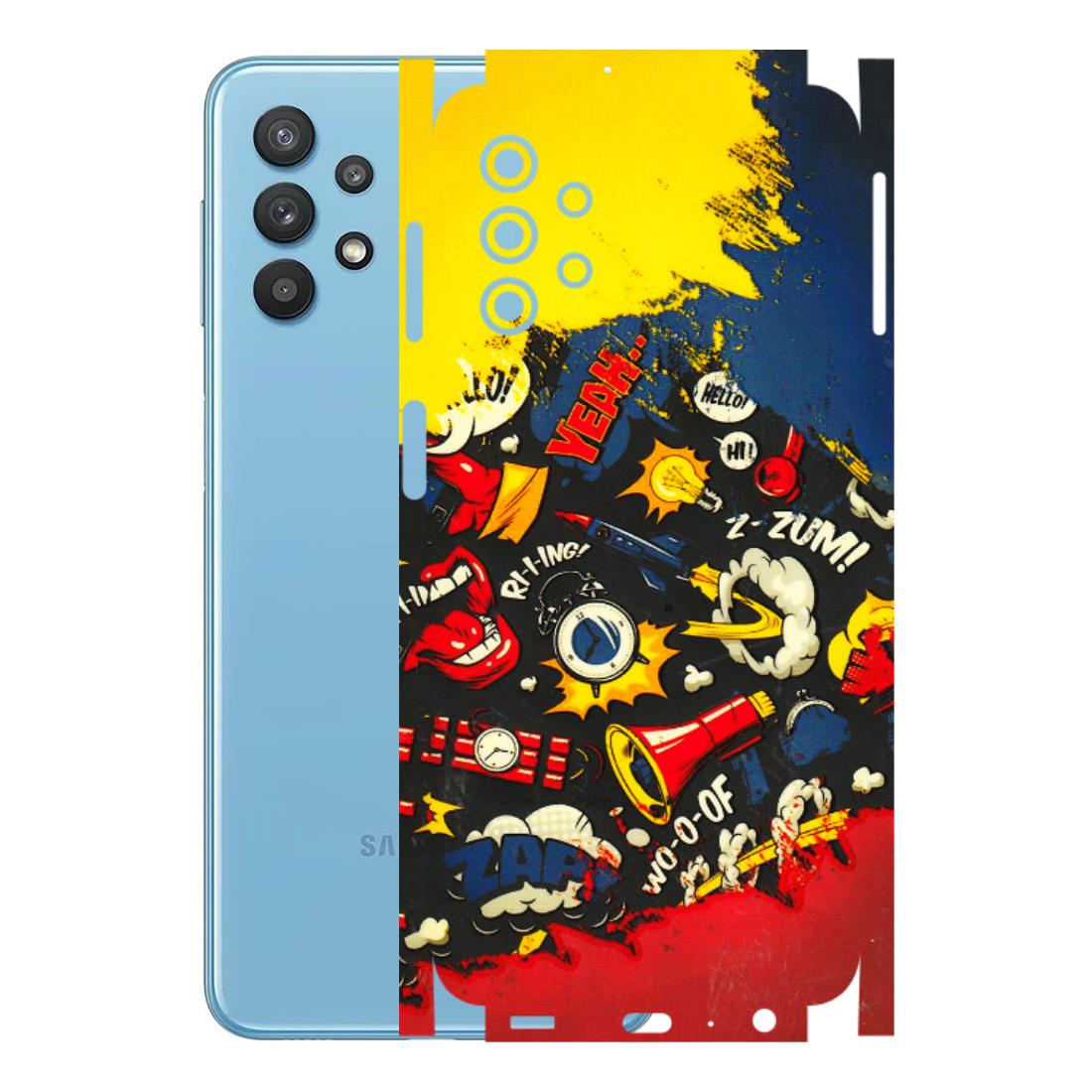 Samsung M/F/Note/Flip and C Phone Skins (All Models) - Pacific Doodle Art - 3D Embossed Finish (L-120) Samsung Galaxy M32 (5G)