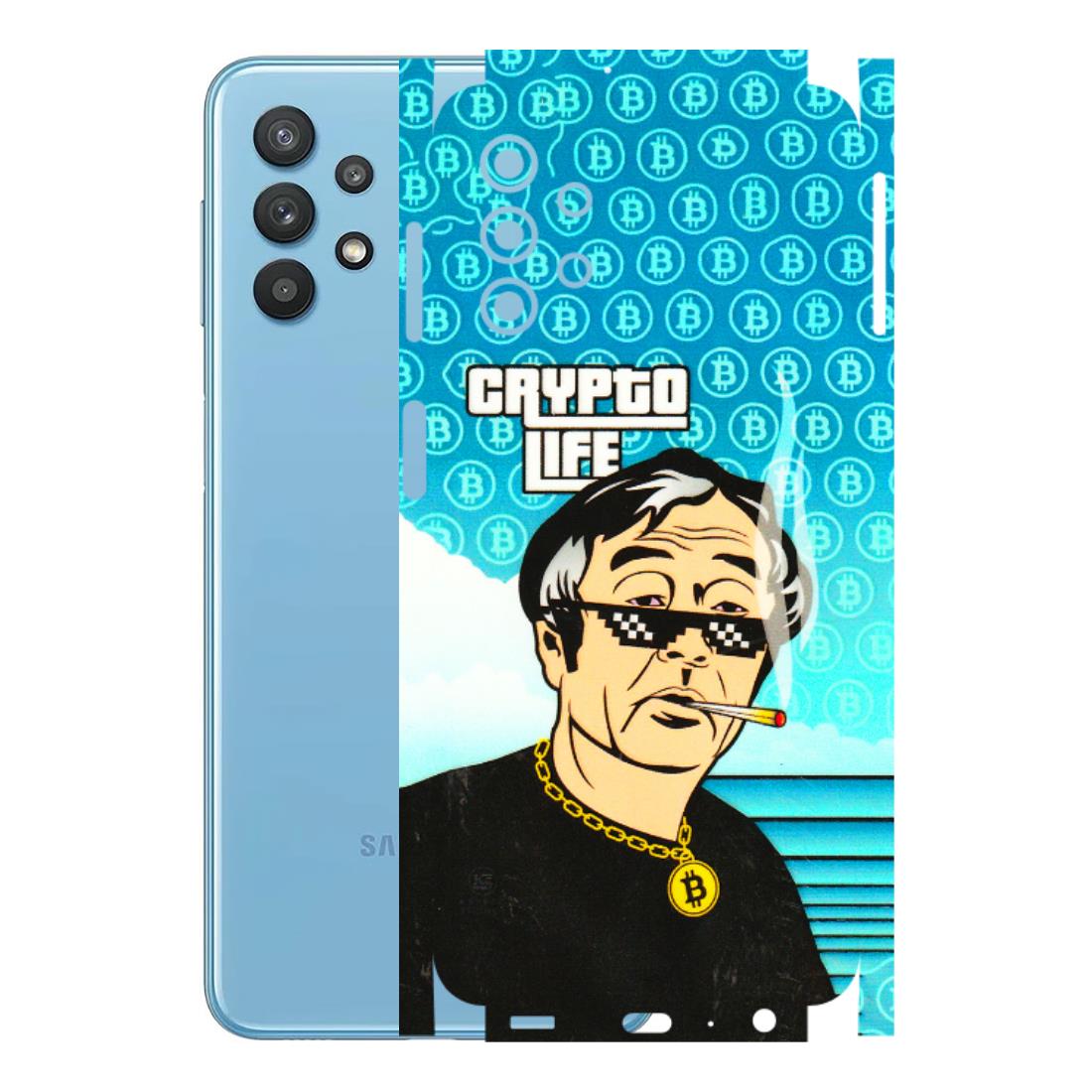 Samsung M/F/Note/Flip and C Phone Skins (All Models) - Crypto Thug Life - 3D Embossed Finish (L-179) Samsung Galaxy M32 (5G)