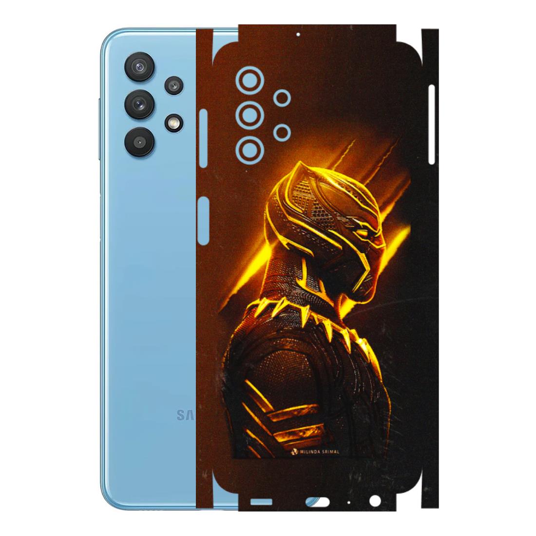Samsung M/F/Note/Flip and C Phone Skins (All Models) - Gold Black Panther - 3D Embossed Finish (L-181) Samsung Galaxy M32 (5G)