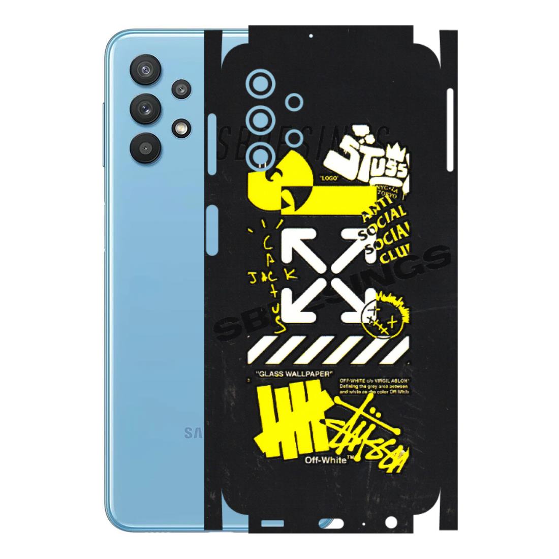 Samsung M/F/Note/Flip and C Phone Skins (All Models) - Anti Social Graffiti - 3D Embossed Finish (L-198) Samsung Galaxy M32 (5G)