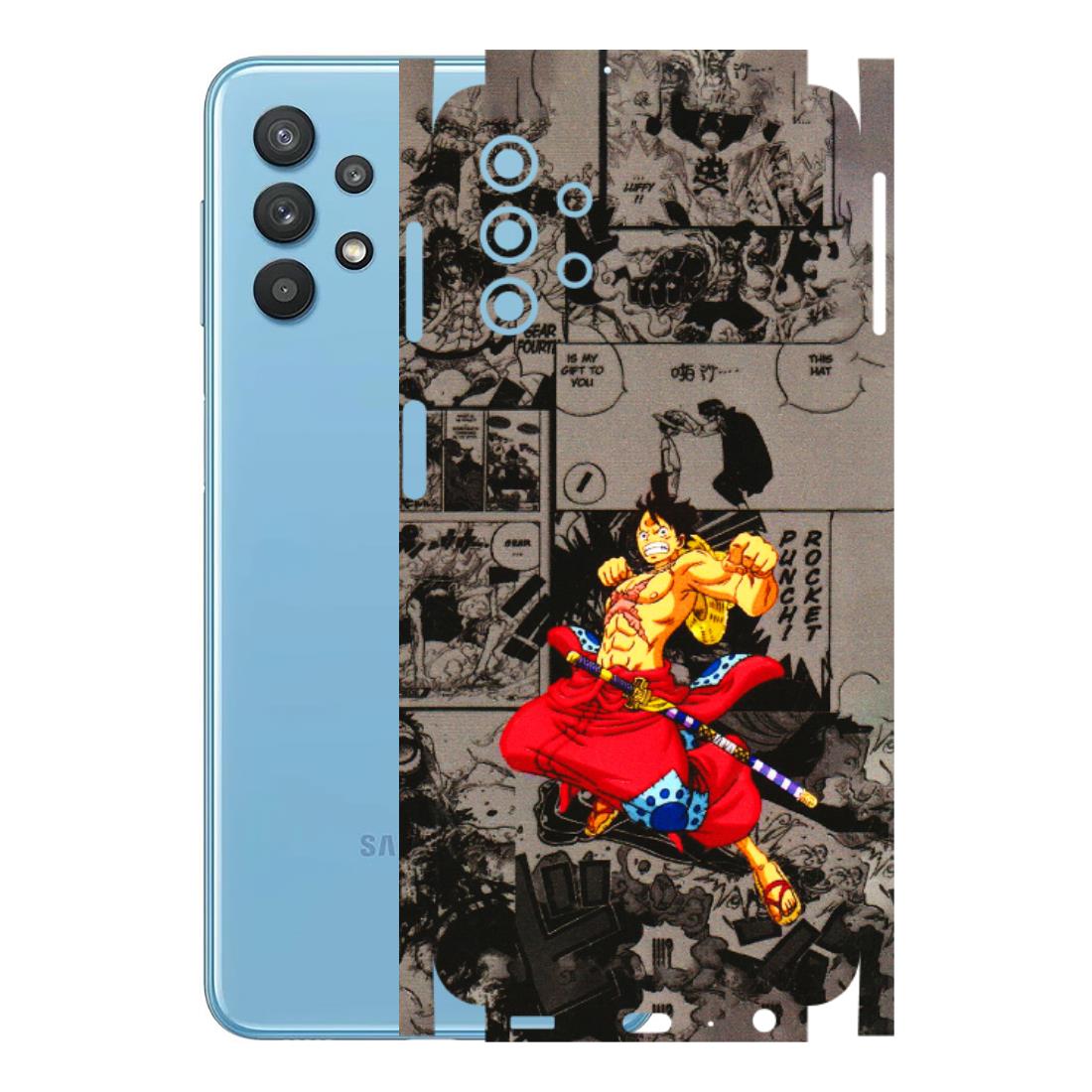 Samsung M/F/Note/Flip and C Phone Skins (All Models) - One Piece Rocket Punch Manga - 3D Embossed Finish (L-25) Samsung Galaxy M32 (5G)