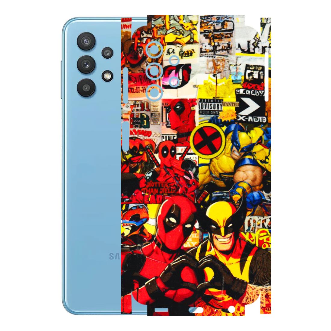 Samsung M/F/Note/Flip and C Phone Skins (All Models) - Spidy Wolverine - 3D Embossed Finish (L-310) Samsung Galaxy M32 (5G)
