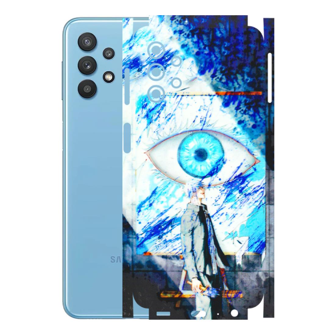 Samsung M/F/Note/Flip and C Phone Skins (All Models) - Anime Sea Blue Eye - 3D Embossed Finish (L-318) Samsung Galaxy M32 (5G)