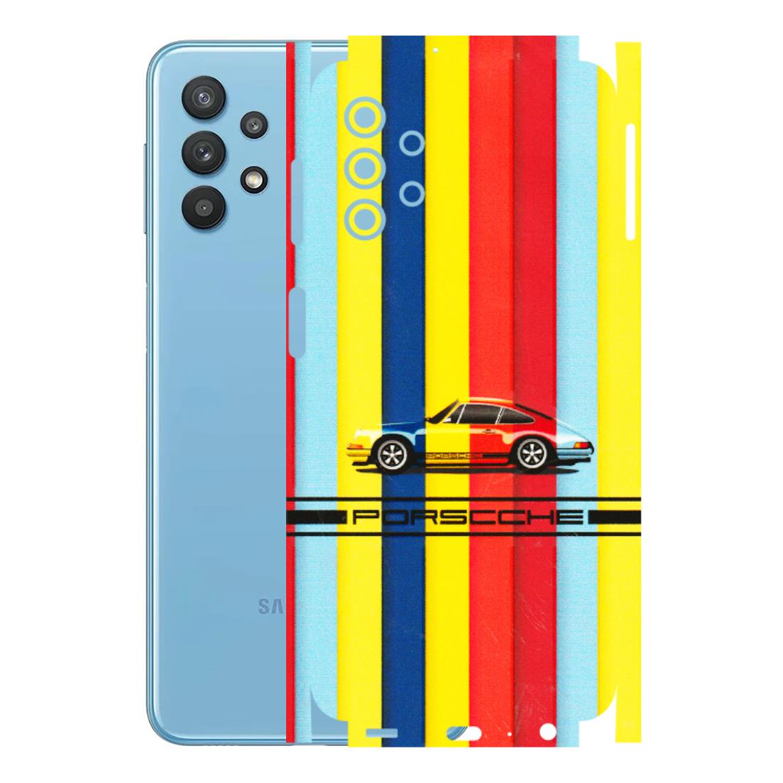 Samsung M/F/Note/Flip and C Phone Skins (All Models) - Multicolour Porche - 3D Embossed Finish (L-39) Samsung Galaxy M32 (5G)