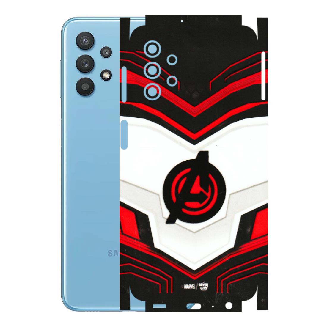 Samsung M/F/Note/Flip and C Phone Skins (All Models) - Avengers Logo - 3D Embossed Finish (L-55) Samsung Galaxy M32 (5G)