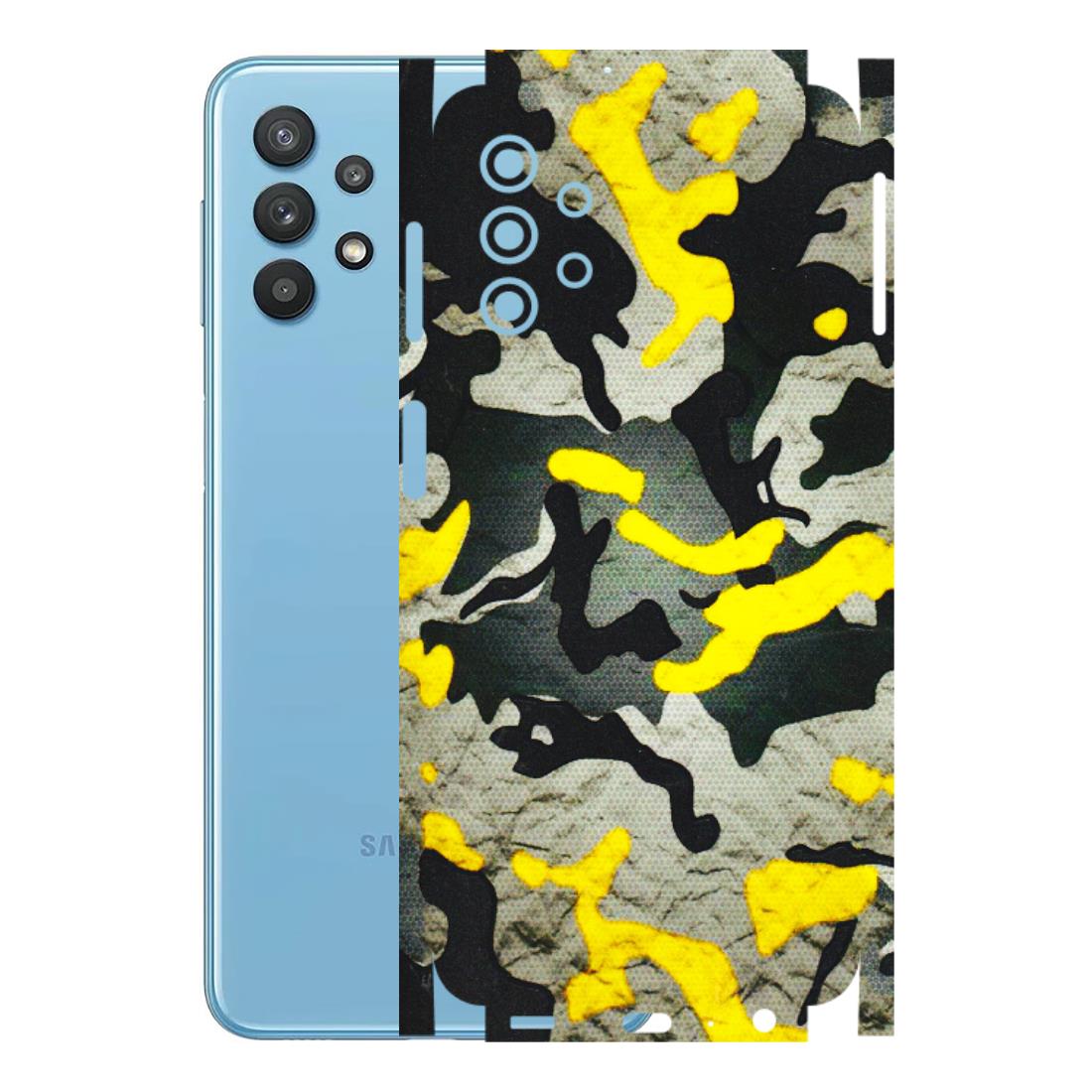 Samsung M/F/Note/Flip and C Phone Skins (All Models) - Yellow Camouflage - 3D Embossed Finish (L-61) Samsung Galaxy M32 (5G)
