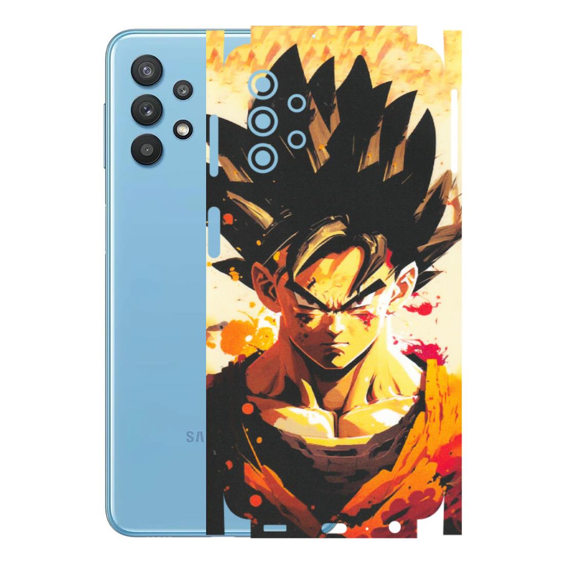 Samsung M/F/Note/Flip and C Phone Skins (All Models) - Angry Goku - Matte Finish (M-12) Samsung Galaxy M32 (5G)