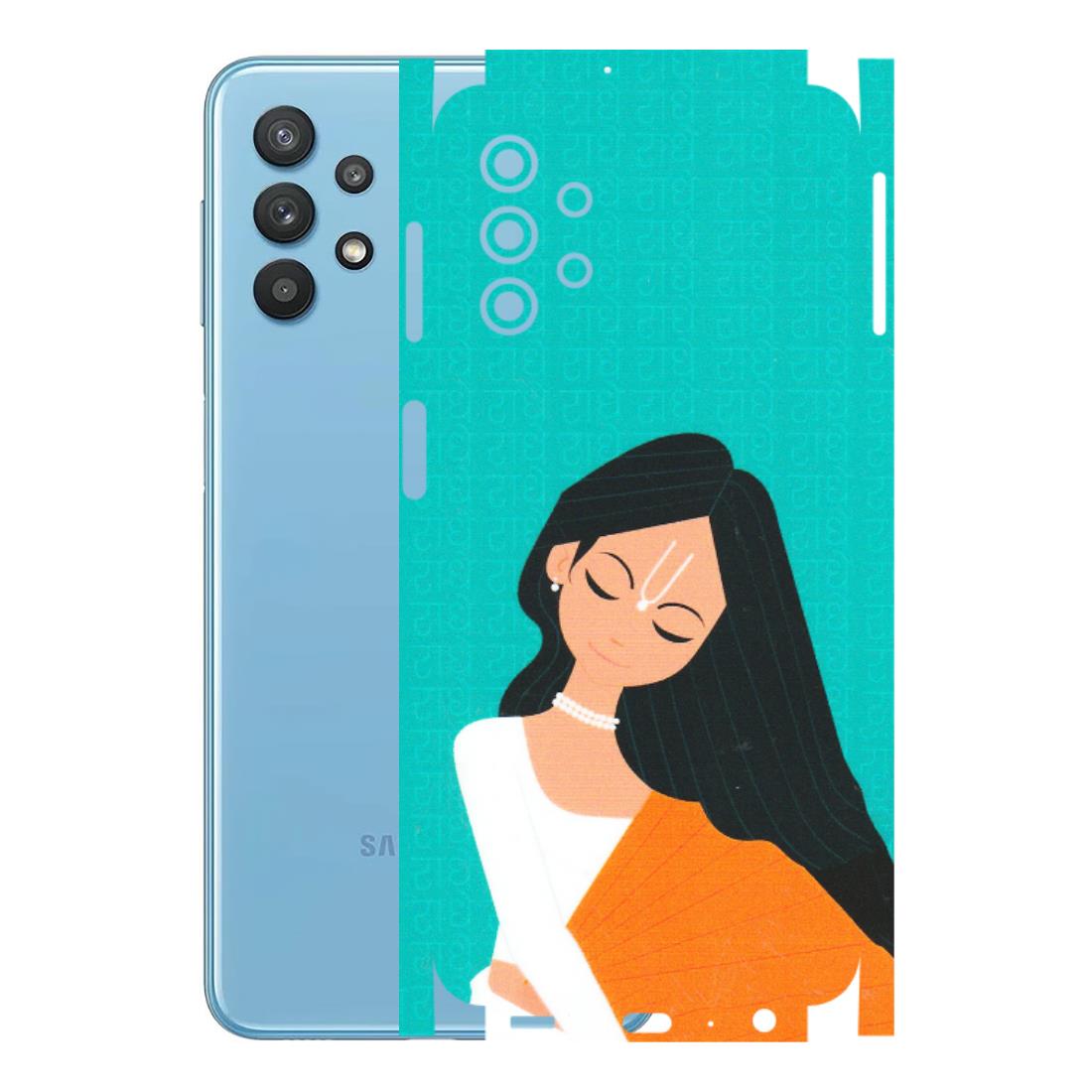 Samsung M/F/Note/Flip and C Phone Skins (All Models) - Radhe Radhe With Hindu Symbol - Matte Finish (M-164) Samsung Galaxy M32 (5G)