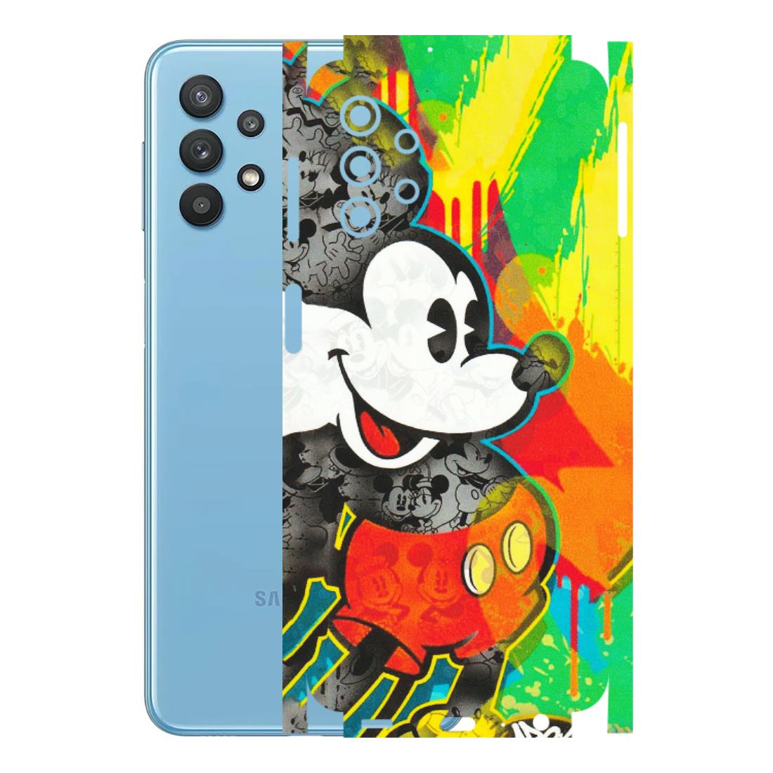 Samsung M/F/Note/Flip and C Phone Skins (All Models) - Multiple Mickey With Colourful Texture - Matte Finish (M-84) Samsung Galaxy M32 (5G)