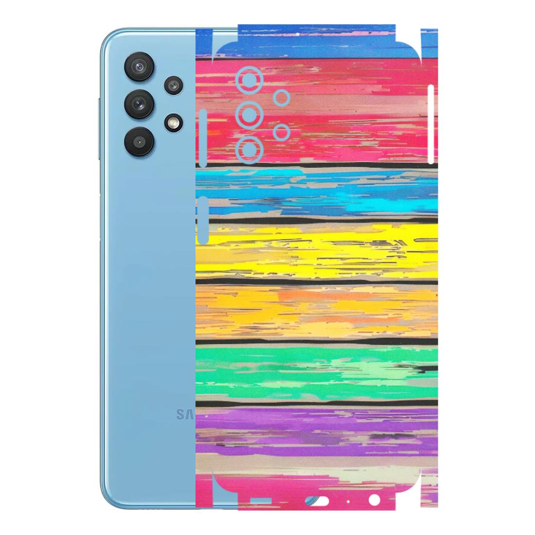 Samsung M/F/Note/Flip and C Phone Skins (All Models) - Multi Colour Wooden Wall - Matte Finish (M-96) Samsung Galaxy M32 (5G)