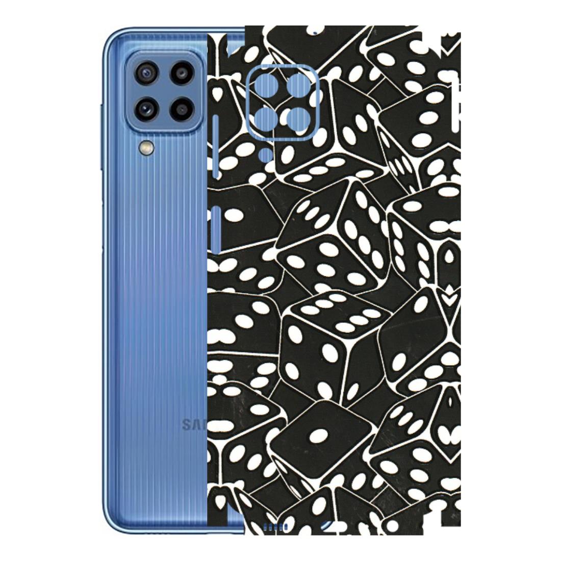 Samsung M/F/Note/Flip and C Phone Skins (All Models) - Big Black Dices - 3D Embossed Finish (L-106) Samsung Galaxy M32