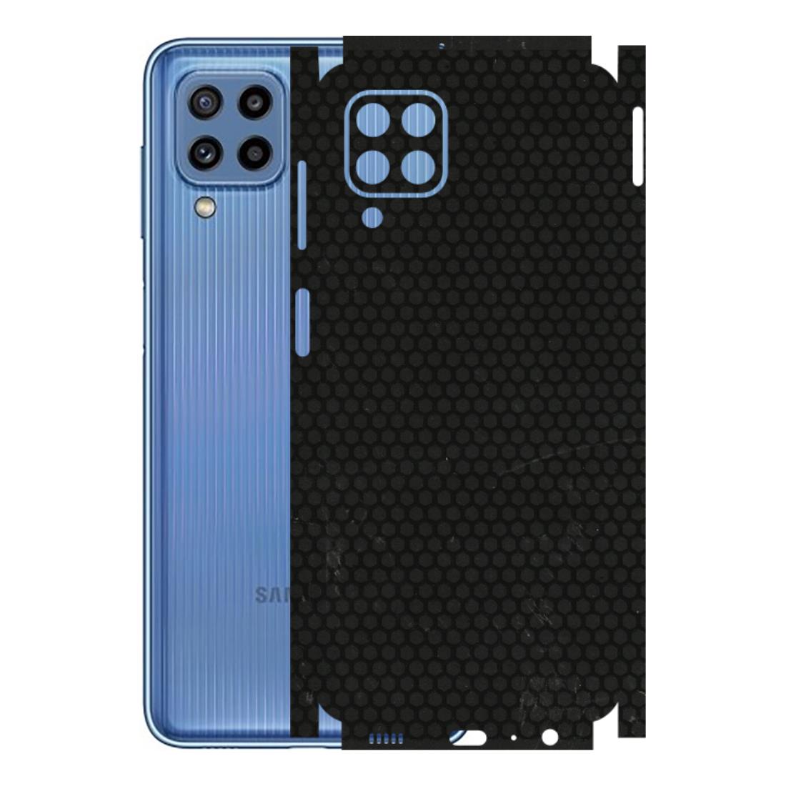 Samsung M/F/Note/Flip and C Phone Skins (All Models) - Black honeycomb - 3D Embossed Finish (L-114) Samsung Galaxy M32