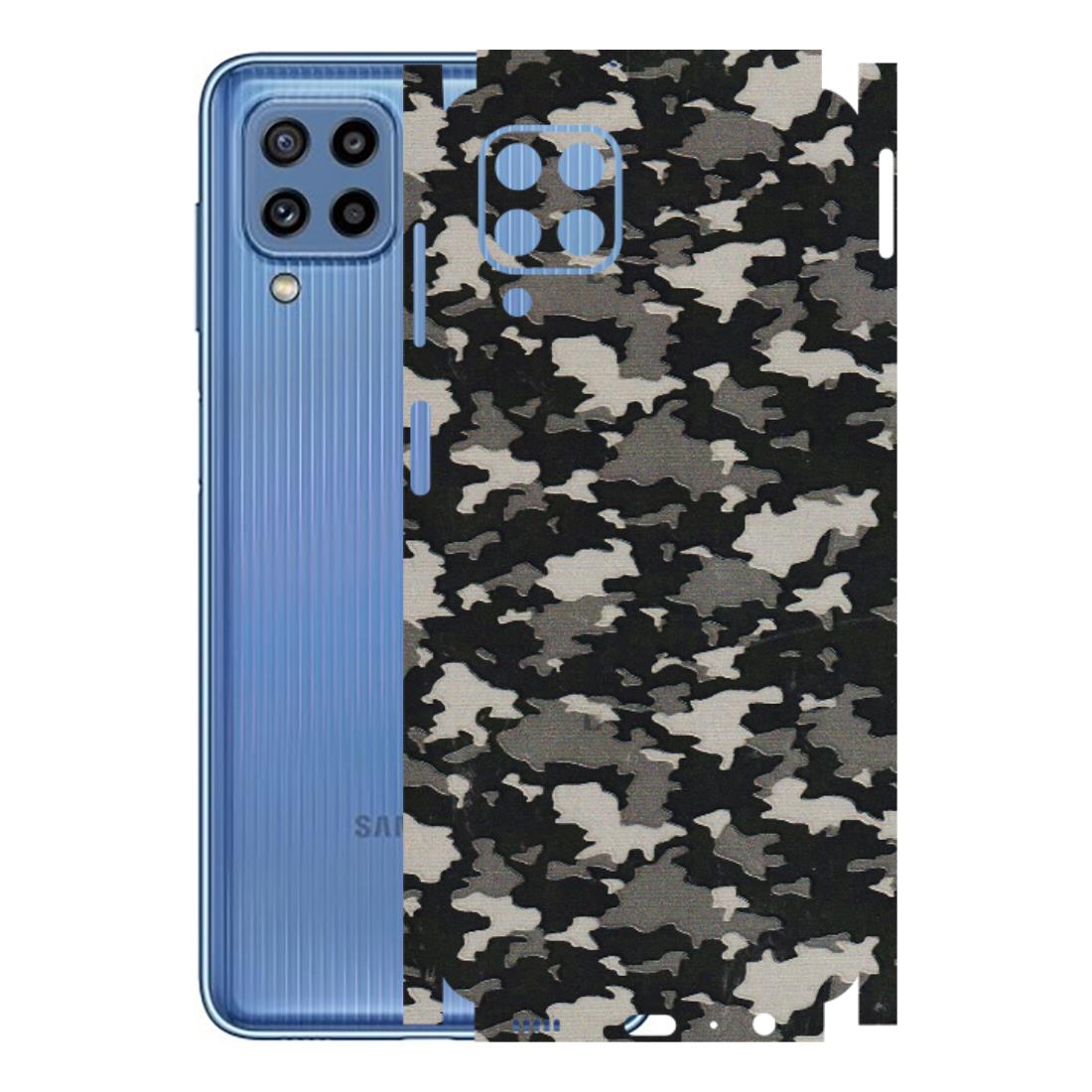 Samsung M/F/Note/Flip and C Phone Skins (All Models) - Black/Grey Camoflaunge - 3D Embossed Finish (L-142) Samsung Galaxy M32