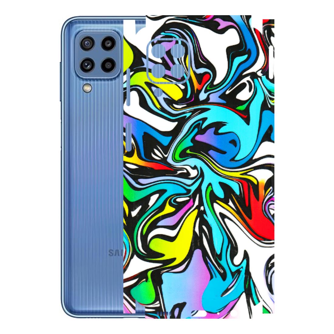 Samsung M/F/Note/Flip and C Phone Skins (All Models) - Abstract Colour Paints - 3D Embossed Finish (L-271) Samsung Galaxy M32