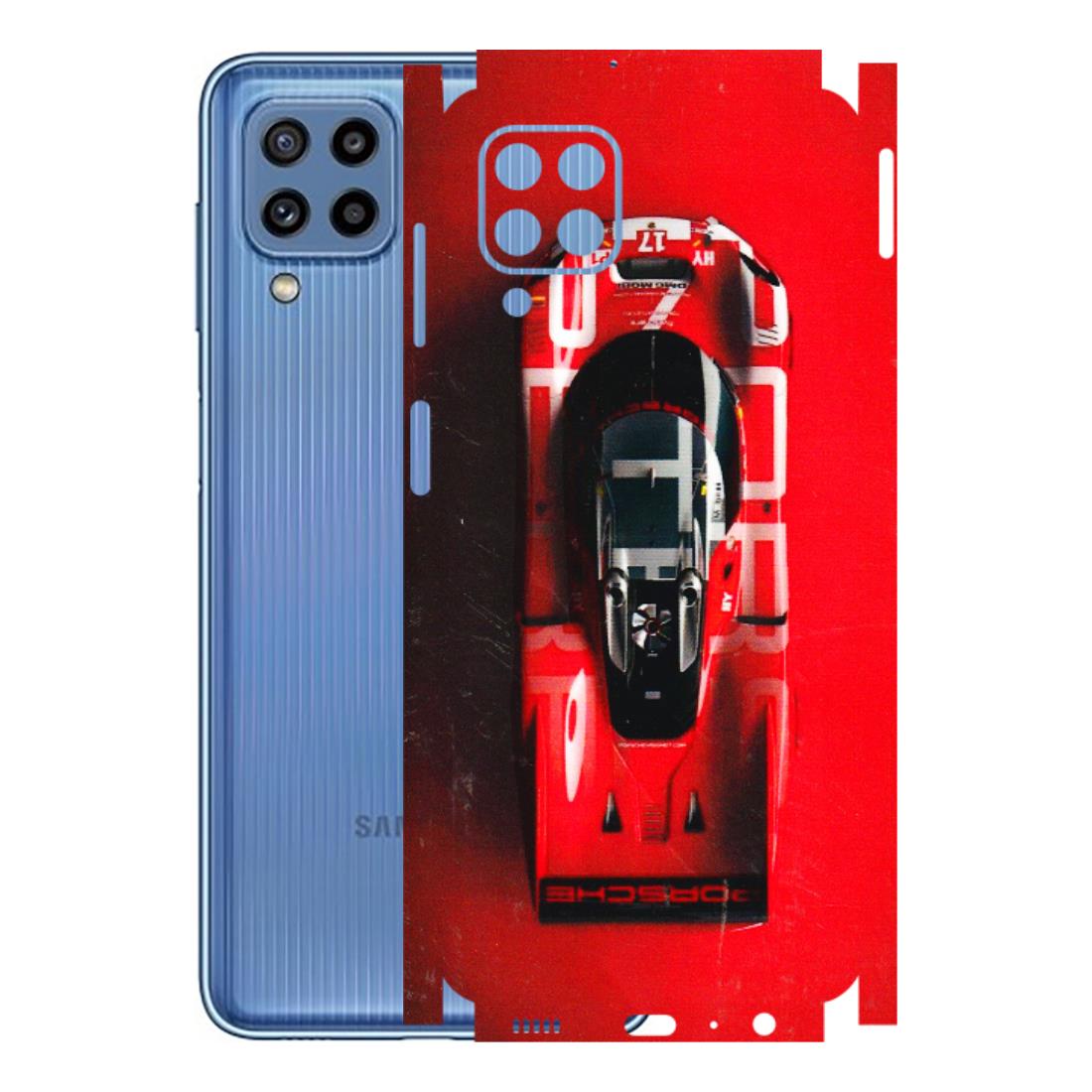 Samsung M/F/Note/Flip and C Phone Skins (All Models) - Red Porsche Car Logo - 3D Embossed Finish (L-315) Samsung Galaxy M32
