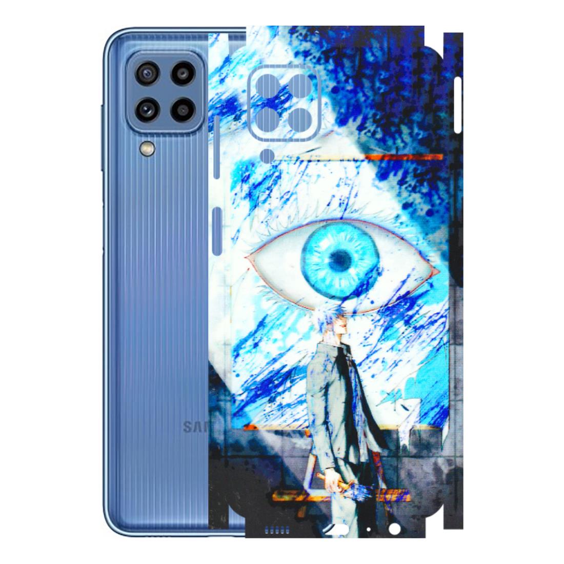 Samsung M/F/Note/Flip and C Phone Skins (All Models) - Anime Sea Blue Eye - 3D Embossed Finish (L-318) Samsung Galaxy M32