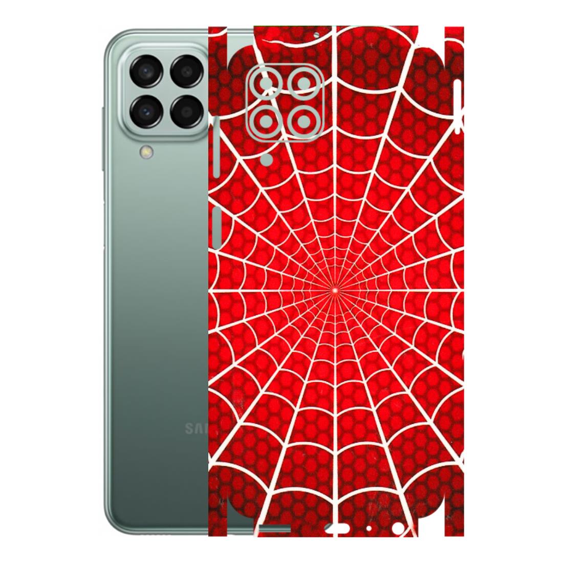 Samsung M/F/Note/Flip and C Phone Skins (All Models) - Classic Spidey Web - 3D Embossed Finish (L-115) Samsung Galaxy M33 (5G)