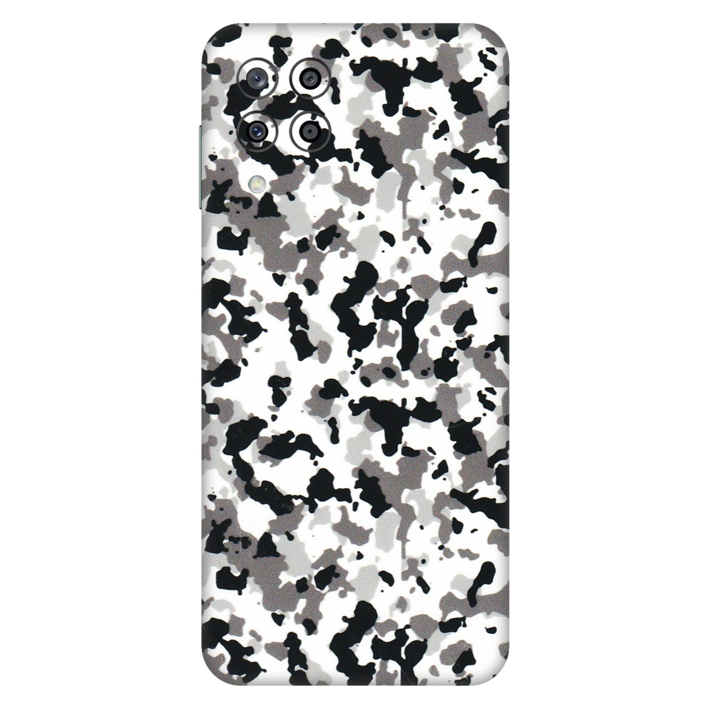 Samsung M/F/Note/Flip and C Phone Skins (All Models) - White Black Camouflage - 3D Embossed Finish (L-18) Samsung Galaxy M33 (5G)