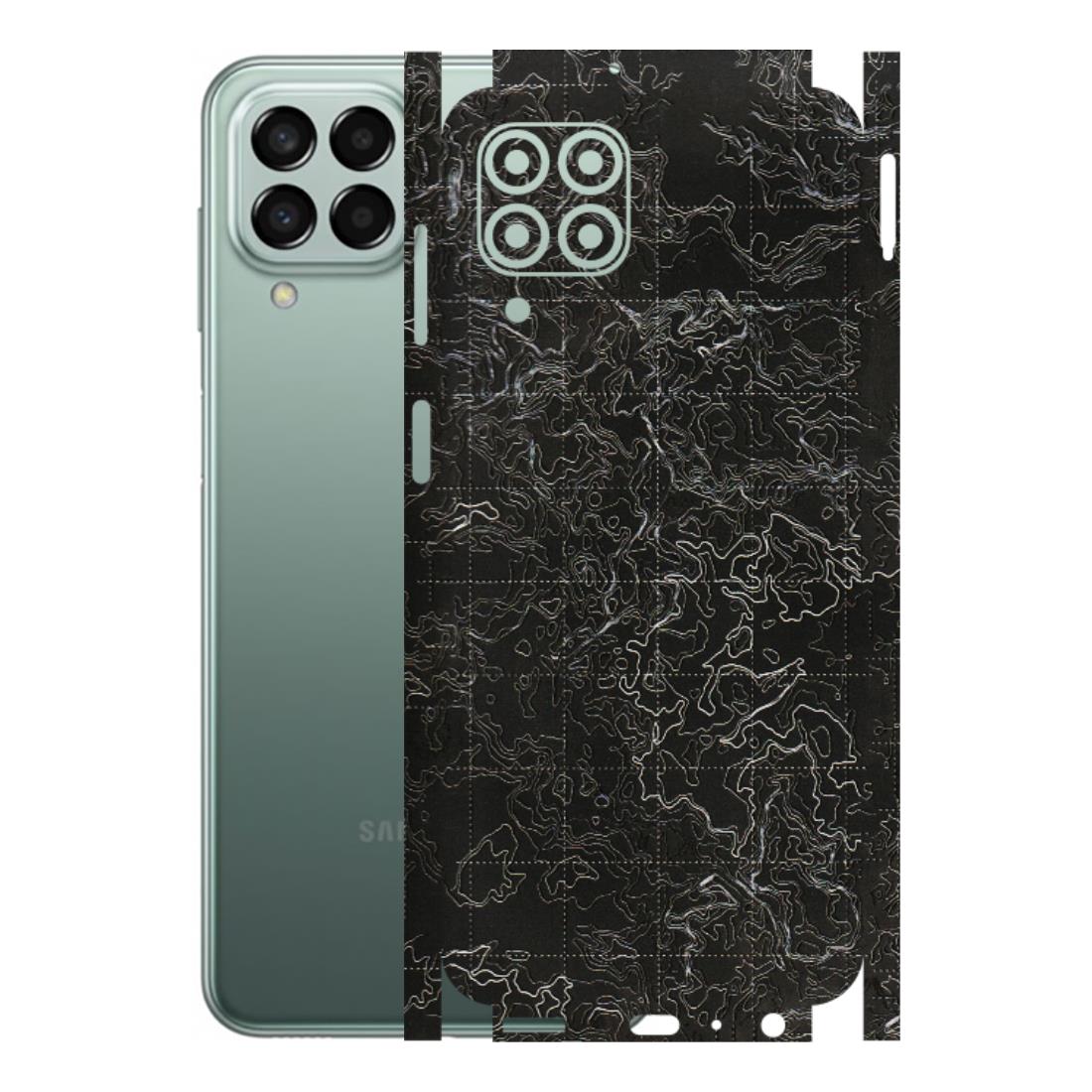 Samsung M/F/Note/Flip and C Phone Skins (All Models) - Black map Texture - 3D Embossed Finish (L-201) Samsung Galaxy M33 (5G)