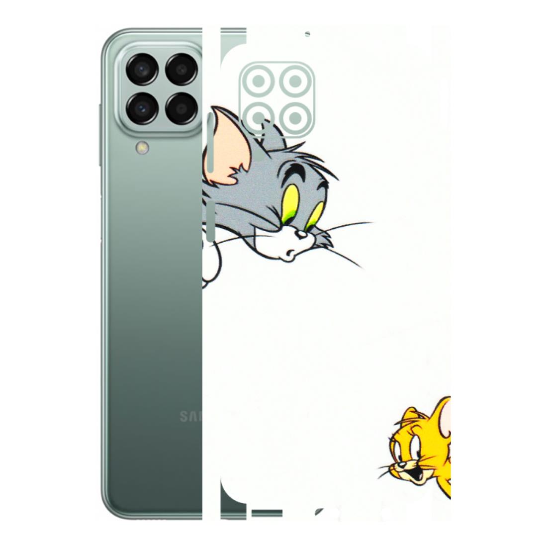Samsung M/F/Note/Flip and C Phone Skins (All Models) - Cute Tom And Jerry - 3D Embossed Finish (L-220) Samsung Galaxy M33 (5G)