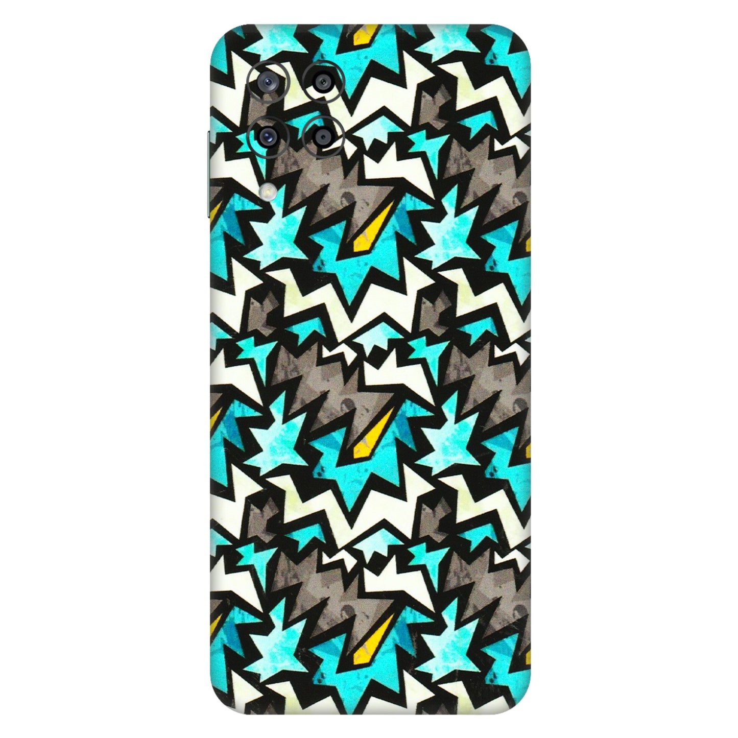 Samsung M/F/Note/Flip and C Phone Skins (All Models) - Funky Zig Zag - 3D Embossed Finish (L-223) Samsung Galaxy M33 (5G)