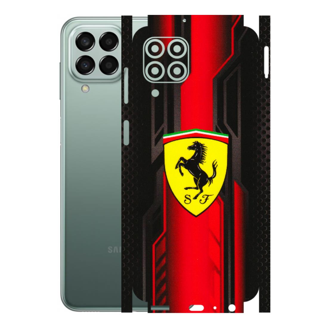 Samsung M/F/Note/Flip and C Phone Skins (All Models) - Black Ferrari Logo - 3D Embossed Finish (L-253) Samsung Galaxy M33 (5G)