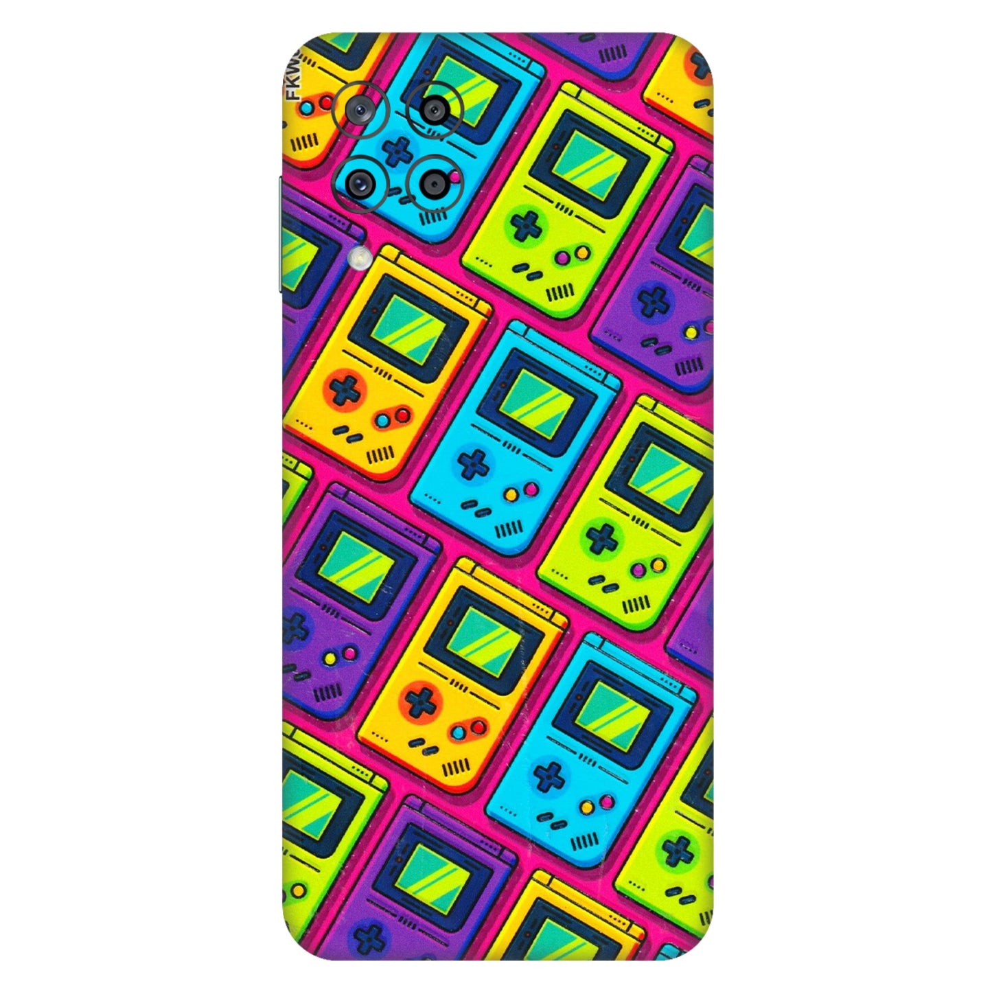 Samsung M/F/Note/Flip and C Phone Skins (All Models) - Gameboy Colourful - 3D Embossed Finish (L-266) Samsung Galaxy M33 (5G)