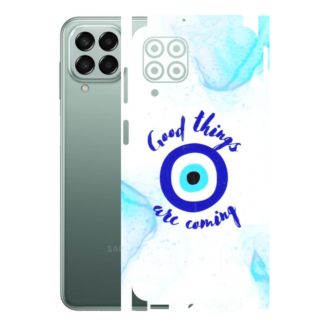 Samsung M/F/Note/Flip and C Phone Skins (All Models) - Evil Eye Good Things Are Coming - 3D Embossed Finish (L-322) Samsung Galaxy M33 (5G)