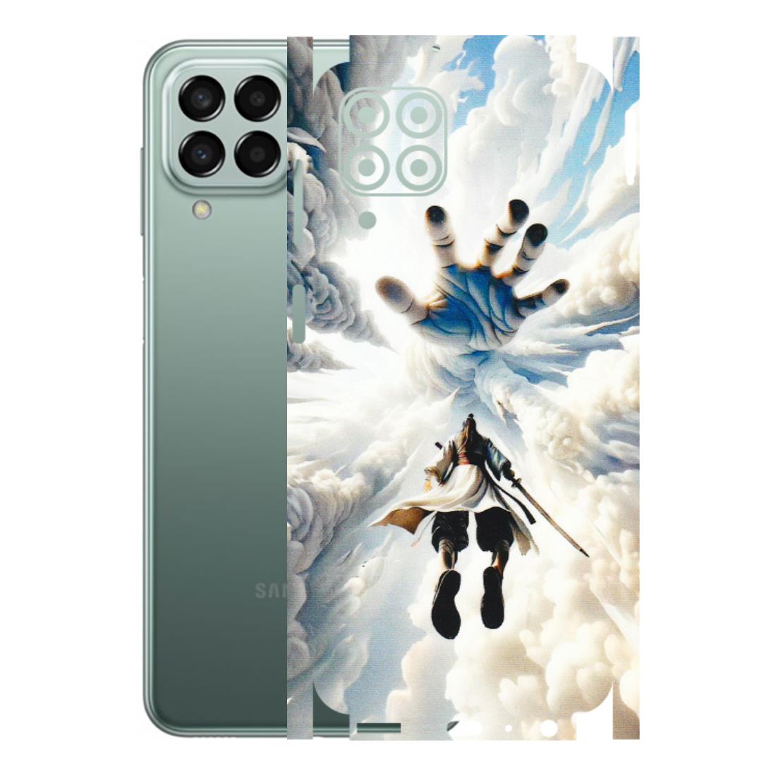 Samsung M/F/Note/Flip and C Phone Skins (All Models) - Big Hand With Monkey King - 3D Embossed Finish (L-323) Samsung Galaxy M33 (5G)