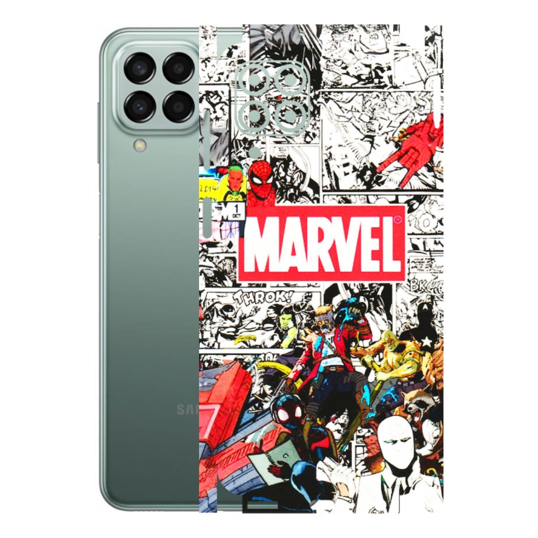 Samsung M/F/Note/Flip and C Phone Skins (All Models) - Marvel Colorful Comic - 3D Embossed Finish (L-64) Samsung Galaxy M33 (5G)
