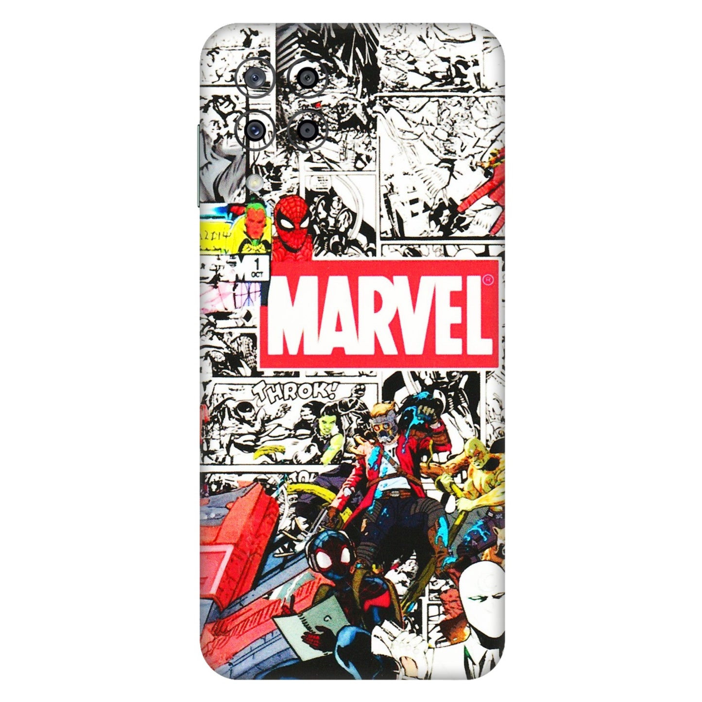 Samsung M/F/Note/Flip and C Phone Skins (All Models) - Marvel Colorful Comic - 3D Embossed Finish (L-64) Samsung Galaxy M33 (5G)