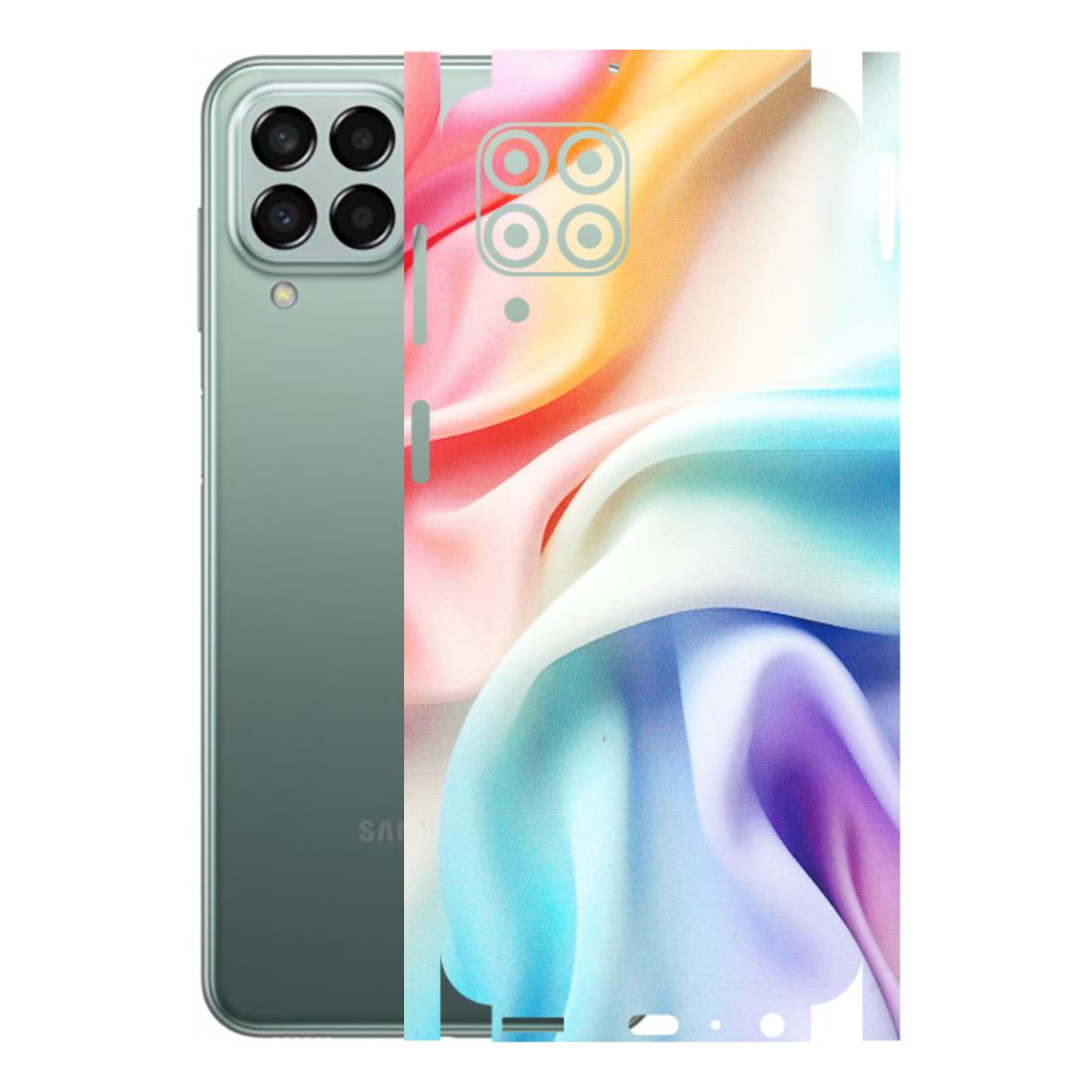 Samsung M/F/Note/Flip and C Phone Skins (All Models) - Colourful Silk Cloth - Matte Finish (M-165) Samsung Galaxy M33 (5G)