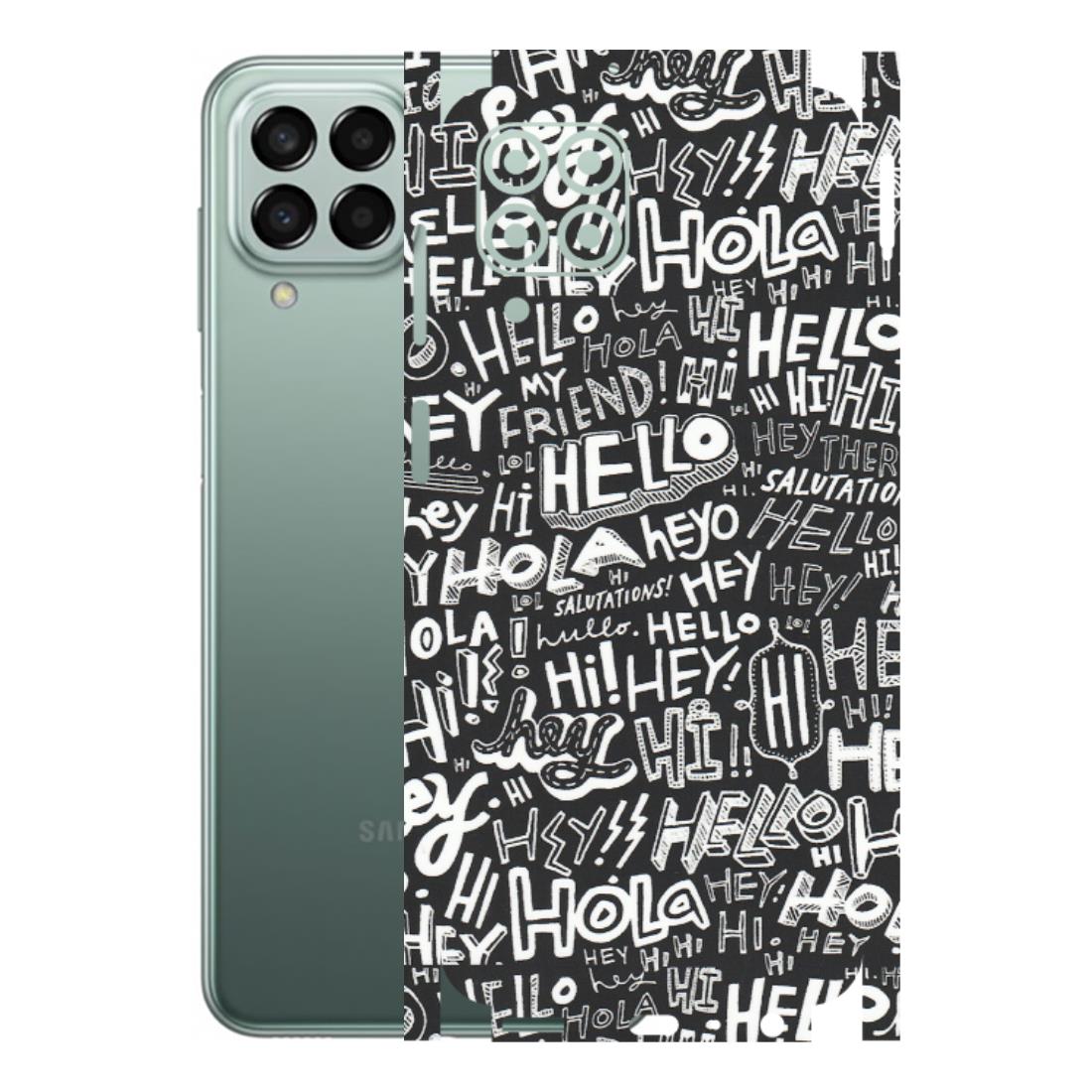 Samsung M/F/Note/Flip and C Phone Skins (All Models) - Hi Hello Doodles - Matte Finish (M-25) Samsung Galaxy M33 (5G)