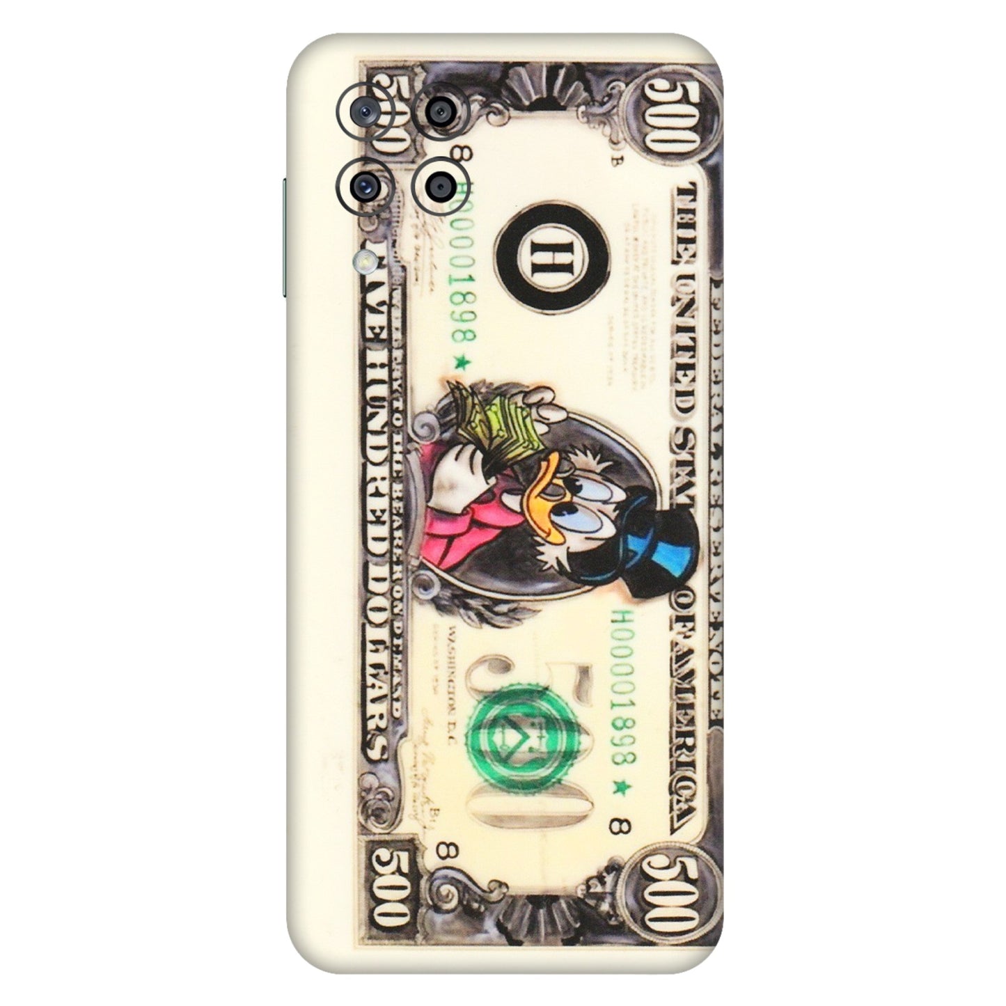 Samsung M/F/Note/Flip and C Phone Skins (All Models) - Five Hundred Dollar Duck - Transparent Finish (T-15) Samsung Galaxy M33 (5G)