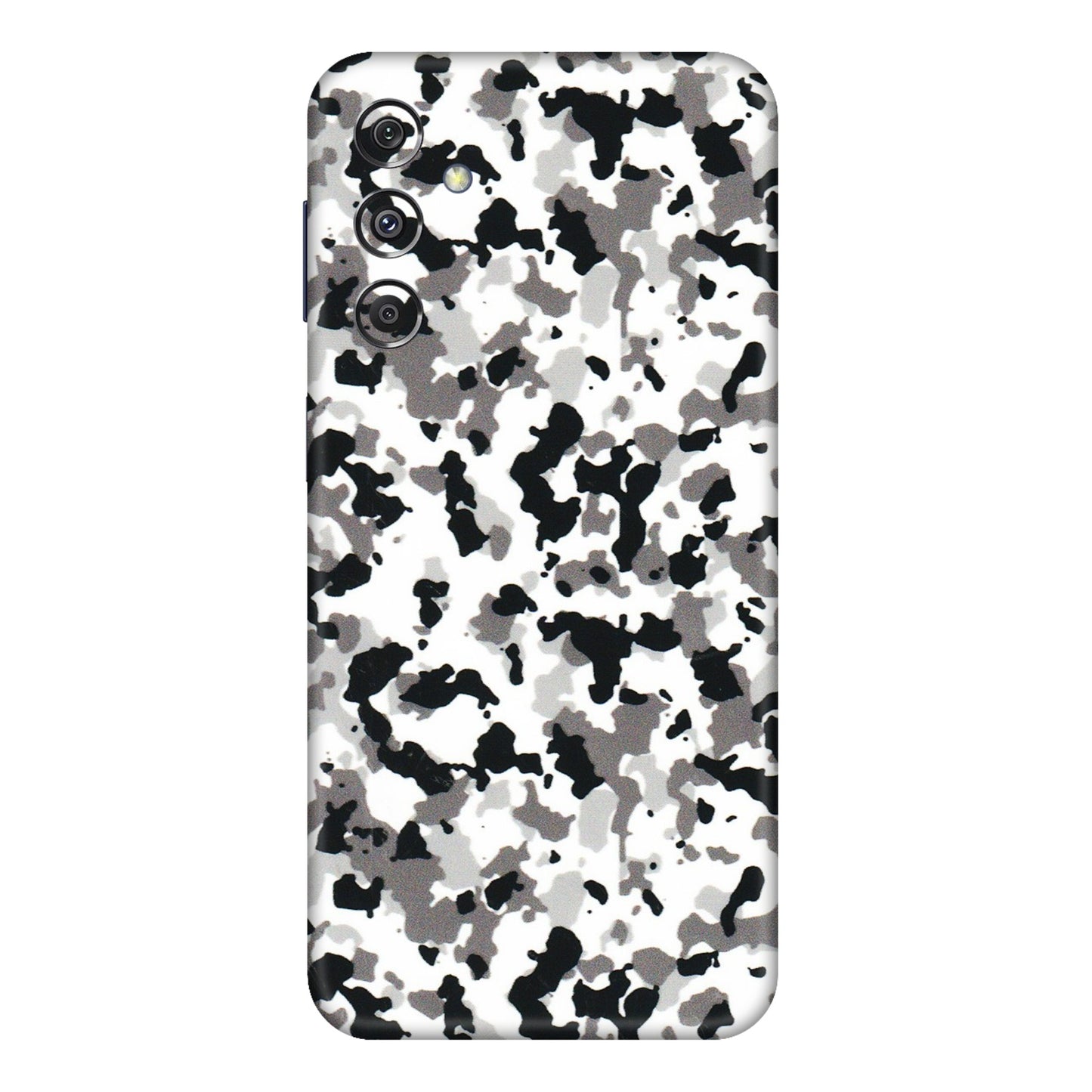Samsung M/F/Note/Flip and C Phone Skins (All Models) - White Black Camouflage - 3D Embossed Finish (L-18) Samsung Galaxy M34 (5G)
