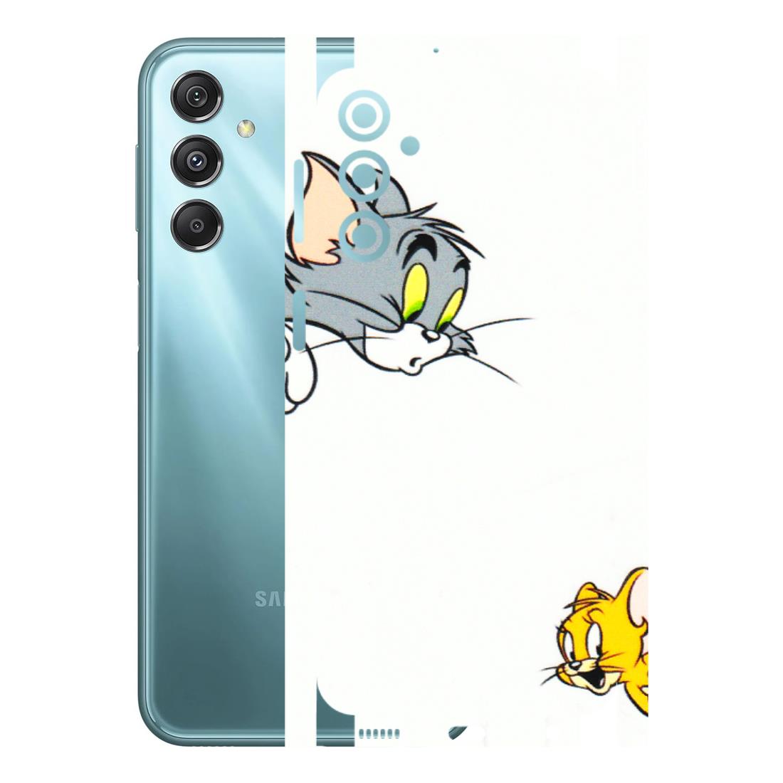 Samsung M/F/Note/Flip and C Phone Skins (All Models) - Cute Tom And Jerry - 3D Embossed Finish (L-220) Samsung Galaxy M34 (5G)