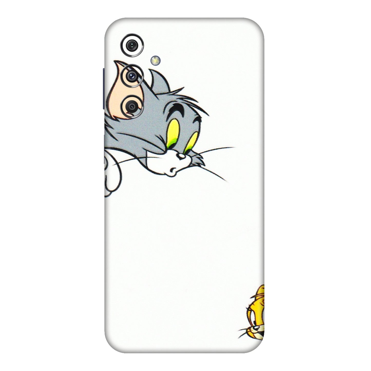 Samsung M/F/Note/Flip and C Phone Skins (All Models) - Cute Tom And Jerry - 3D Embossed Finish (L-220) Samsung Galaxy M34 (5G)