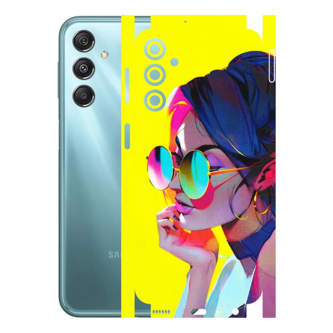 Samsung M/F/Note/Flip and C Phone Skins (All Models) - Bold Stylish Girl - 3D Embossed Finish (L-222) Samsung Galaxy M34 (5G)