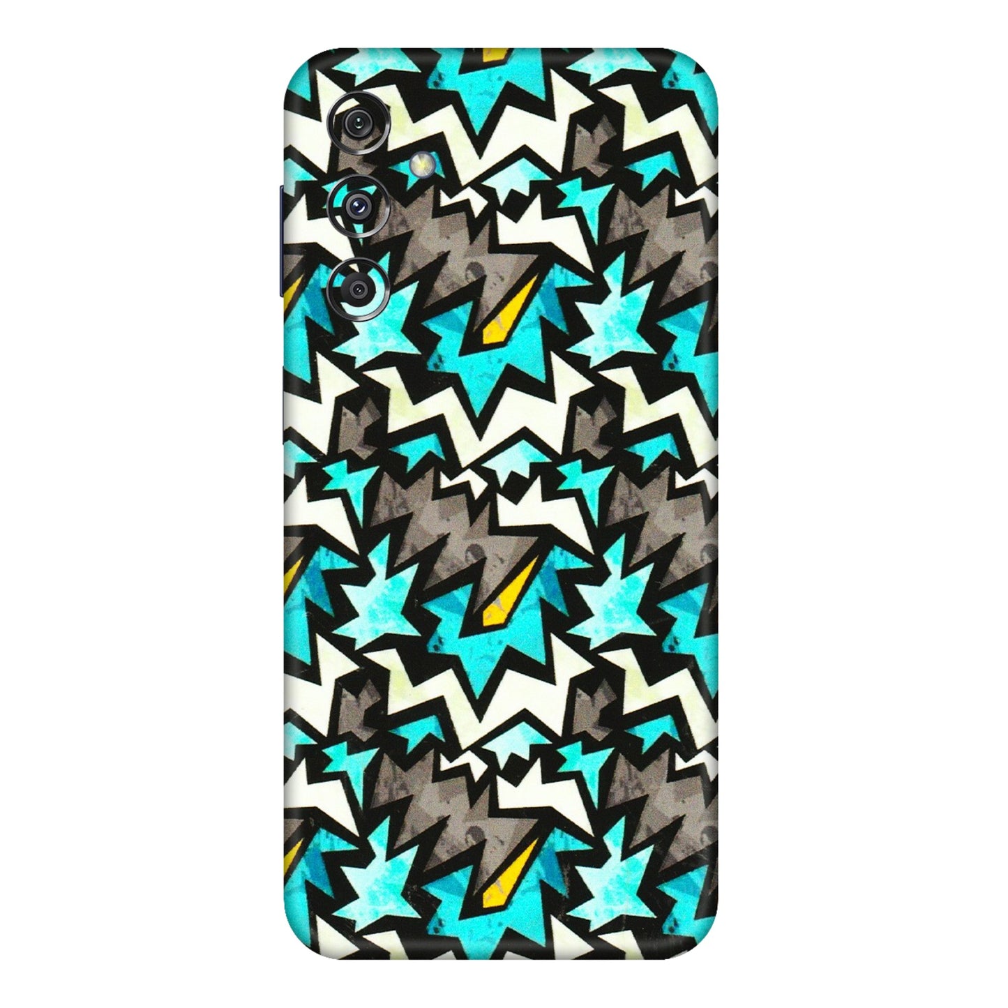 Samsung M/F/Note/Flip and C Phone Skins (All Models) - Funky Zig Zag - 3D Embossed Finish (L-223) Samsung Galaxy M34 (5G)