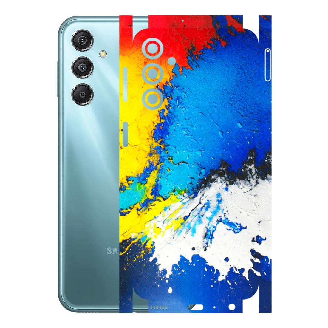 Samsung M/F/Note/Flip and C Phone Skins (All Models) - Acrylic Paint Spill - 3D Embossed Finish (L-229) Samsung Galaxy M34 (5G)
