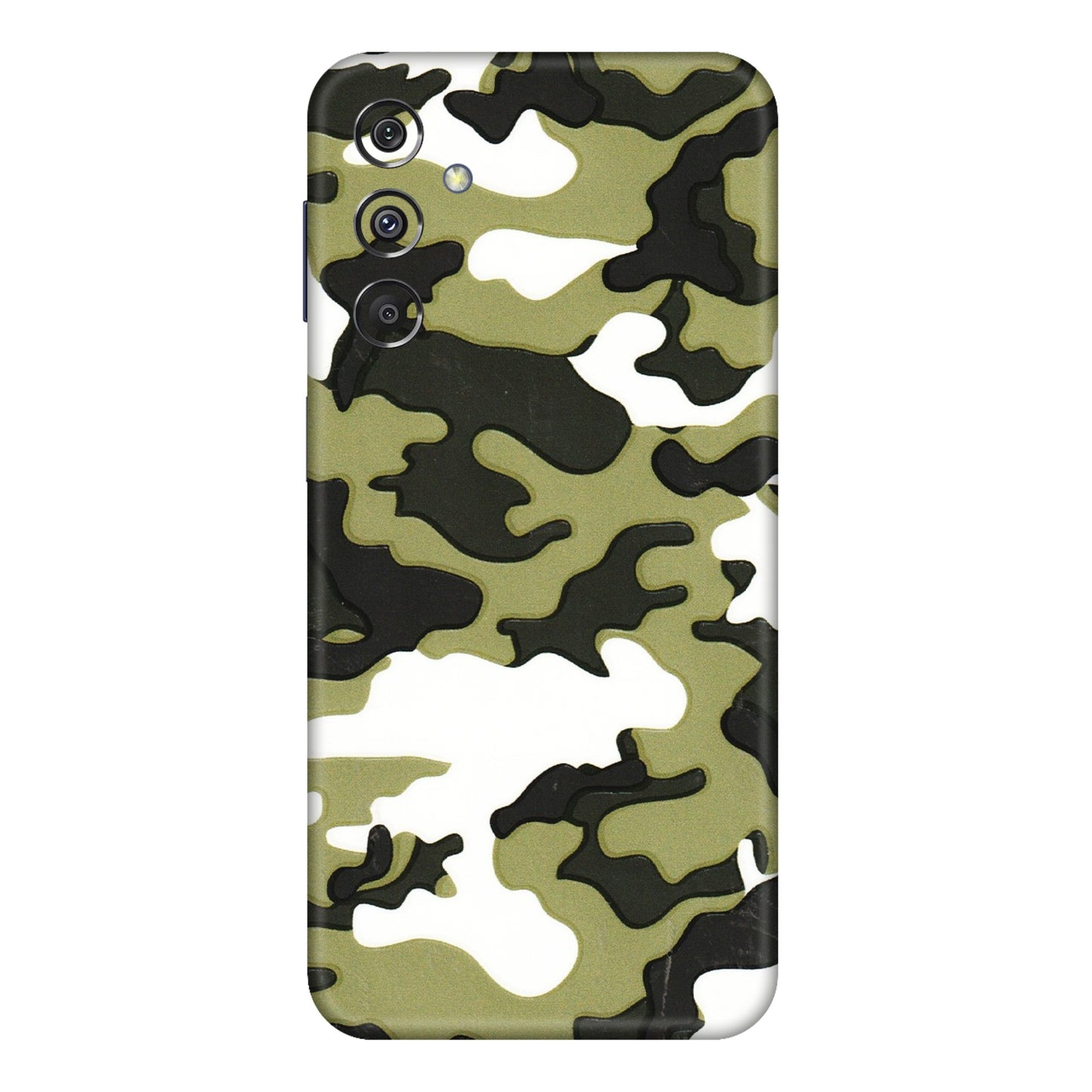 Samsung M/F/Note/Flip and C Phone Skins (All Models) - Camouflages White And Green - 3D Embossed Finish (L-243) Samsung Galaxy M34 (5G)