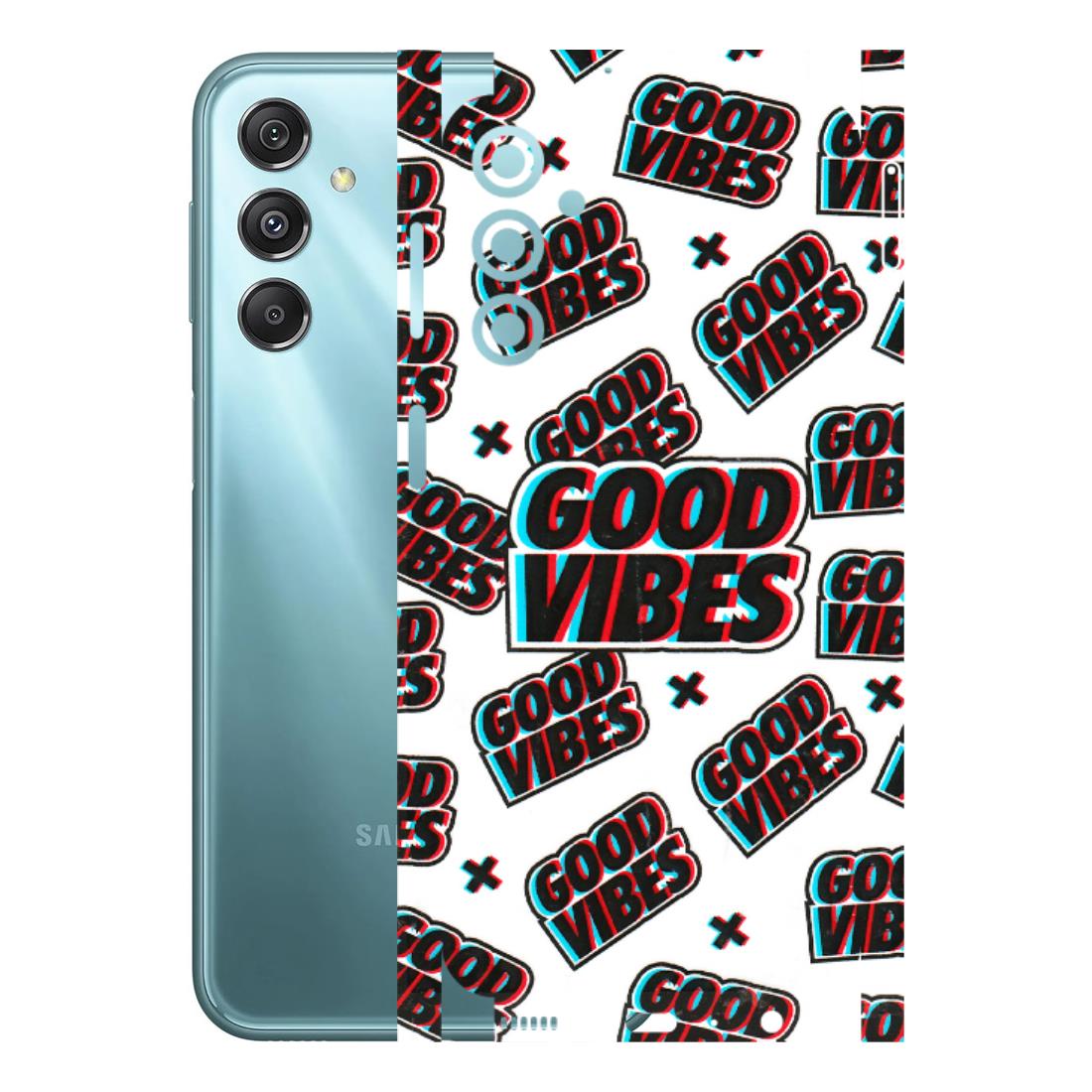Samsung M/F/Note/Flip and C Phone Skins (All Models) - Good Vibes - 3D Embossed Finish (L-282) Samsung Galaxy M34 (5G)