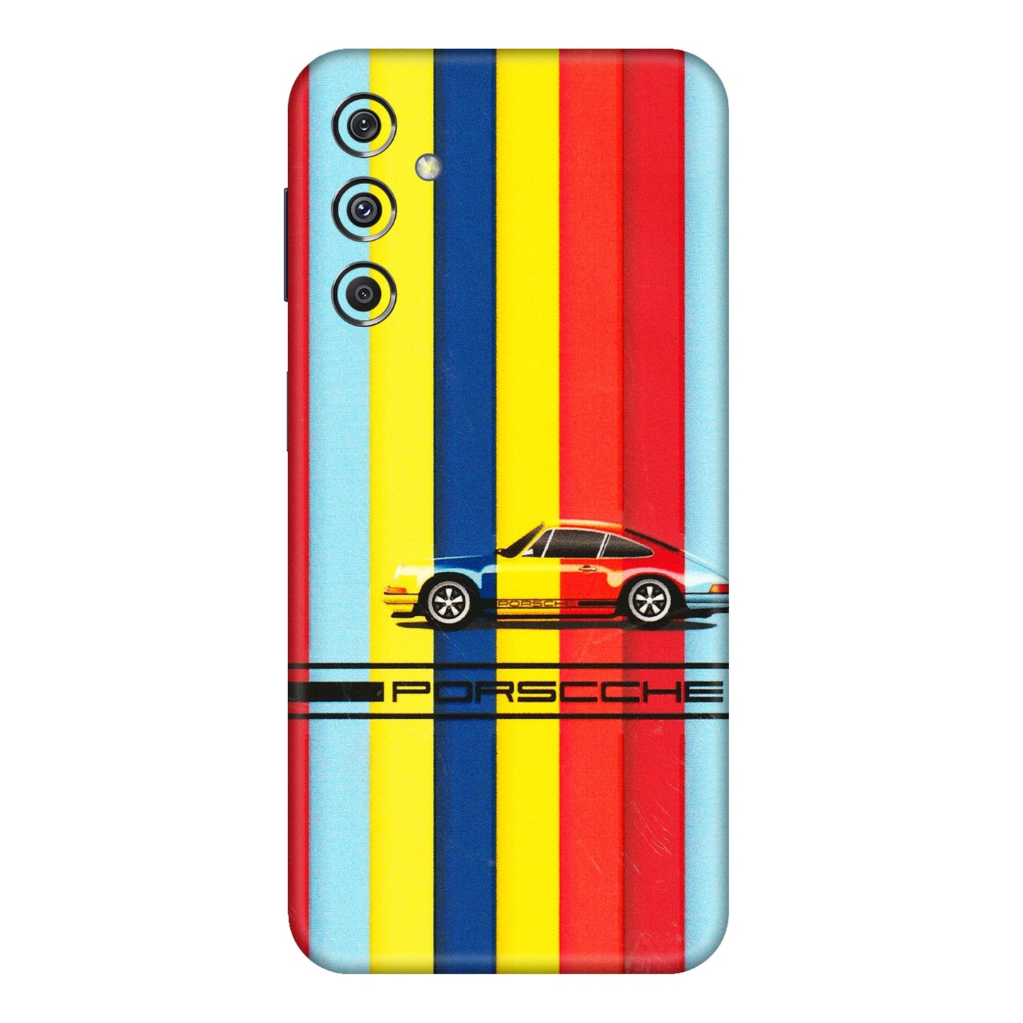 Samsung M/F/Note/Flip and C Phone Skins (All Models) - Multicolour Porche - 3D Embossed Finish (L-39) Samsung Galaxy M34 (5G)